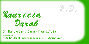 mauricia darab business card